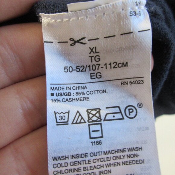 Banana Republic Men's Sweater Top XL Blue Premium Cotton Cashmere Crewneck 332 - Picture 4 of 9